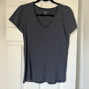 Gap Pima Cotton Navy Stripe Top